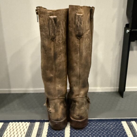 BED STU COBBLER SERIES TANGO WOMEN'S TALL BOOT 7.5 DISTRESSED RUSTIC BROWN NEW - Picture 9 of 16